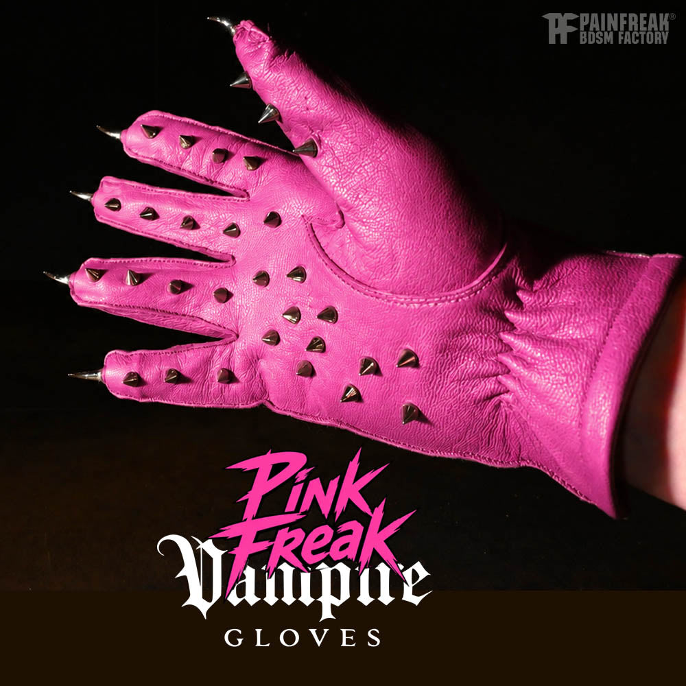 Vampire Gloves - PinkFreak mit Nieten und Krallen